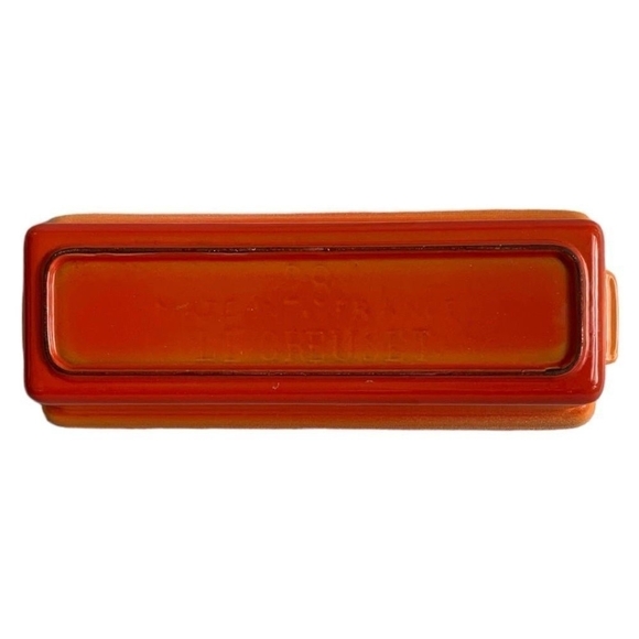Le Creuset Cast Iron Terrine Casserole Baker Orange 1.5 Qt France Vintage - Picture 6 of 6